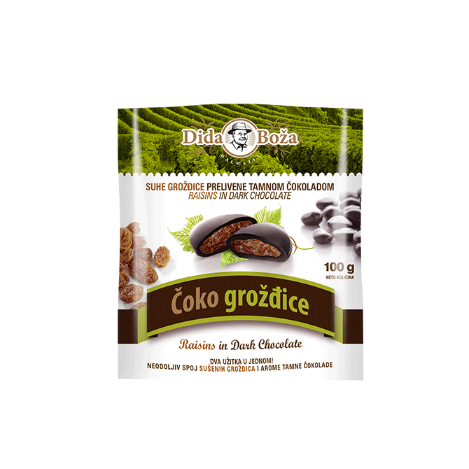 Čoko dražeji | Čoko grožđice 100 g | Dida Boža