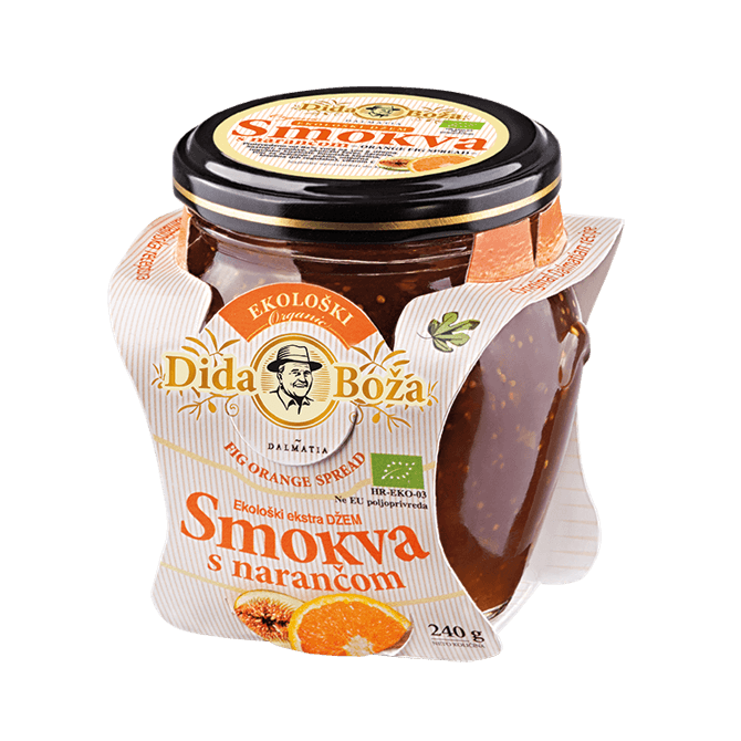 Ekološki džem | Smokva s narančom 240 g | Dida Boža