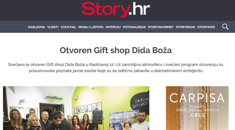 www.story.hr 11 11 2016 | Otvoren gift shop Dida Boža